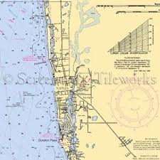 Florida Naples Surrounding Areas Nautical Chart Decor
