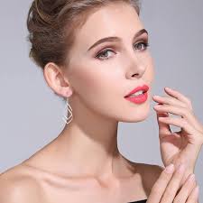 Drop Earrings For Women Merdia Sterling Silver Created Crystal Hook Drop  Chandelier Earrings Sterling Silver