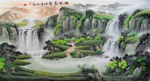 While different feng shui masters can have diverse opinions of the. Decorate Painting Lucky Strike Scenery Feng Shui Large Landscape Painting