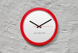 V1 Wall Clock Mockup Wall Clock Clock Wall
