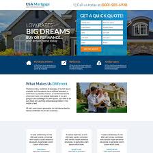 Usa Bank Mortgage Free Quote Lead Capturing Landing Page Refinance Mortgage Home Refinance Mortgage