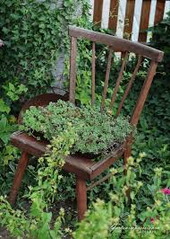 Bepflanzter Stuhl Garten Deko Garten Stuhle