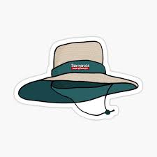Bunnings Hat V2 Sticker By Samjaynee Redbubble