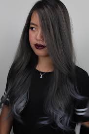 Gray Blue Balayage Hair Hair Highlights Hair Makeup