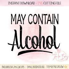 Free Free May Contain Wine Svg