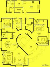 خرائط الفيلا 5 غرف نوم Ma 03 أبعاد المسكن 22 90م عرض 19 80م عمق House Construction Plan Family House Plans Home Map Design