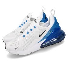 details about nike air max 270 white black photo blue mens running shoes sneakers ah8050 110