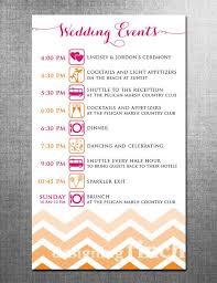 Wedding Schedule Timeline Of Events Invitation By Designingfinch 20 00 Wedding Schedule Timeline Wedding Invitation Details Card Wedding Schedule