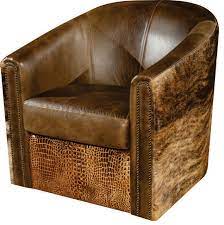 Maybe you would like to learn more about one of these? Rustic Swivel Tub Accent Chair Southwestern Armchairs And Accent Chairs By Artistic Leathers Houzz