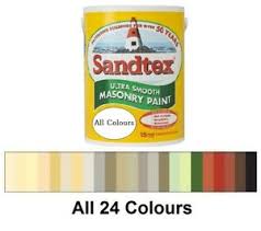 Details About Sandtex Masonry Paint 5l Ultra Smooth Quality Waterproof All 24 Colours