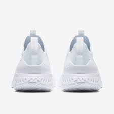 Nike epic react flyknit 2 women (bq8927) wolf grey/metallic silver/ocean bliss/wolf grey. Nike Epic Phantom React White White Pure Platinum Mens Shoes Bv0417 100
