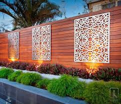 The Lucario Outdoor Screen Design Is Inspired From The Designers Travels To Morocco This Attention Grabbing Ou Garden Wall Decor Outdoor Wall Art Fence Design