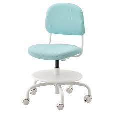 Vimund Chaise De Bureau Enfant Turquoise Clair Ikea In 2020 Desk Chair Childrens Desk And Chair Kids Desk Chair