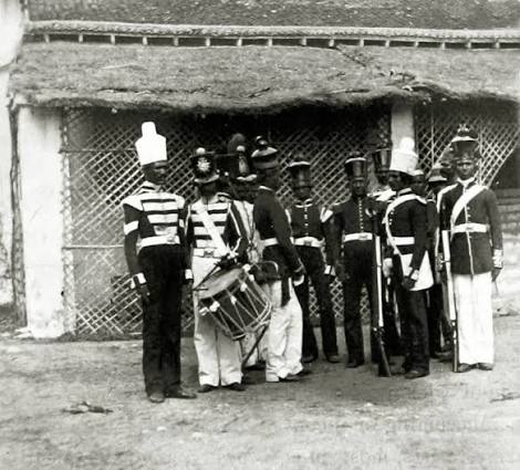 British Indian Army Camp, c.1860s . Photograph taken while Hooper was serving with the Madras Light Infantry in Madras
