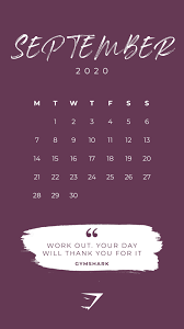 Pin By Felicia Ernesta On 2020 Wallpapers Calendar Wallpaper September Wallpaper Calendar Background