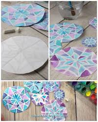 Snowflake Designs In Oil Pastel And Watercolor Resist The Kitchen Table Classroom Kids Art Projects Snowflakes Art Art Projects