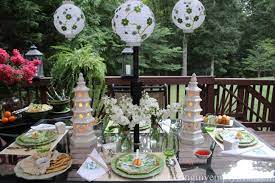 Shake up your next dinner party with fun themes that will entertain your guests and drive the food, vibe now, you'll have 40 strong dinner party themes and ideas to get you started. Dim Sum On The Deck A Chinese Take Out Dinner Party Feathering My Empty Nest