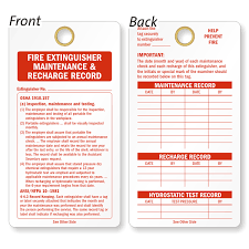 These inspections are supposed to be recorded on a hang tag attached to each fire extinguisher. Printable Tags Template Google Search Printable Tags Template Fire Extinguisher Inspection Sample Resume