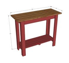Updated Simplest Console Diy Console Table Easy Furniture Plans Diy Console