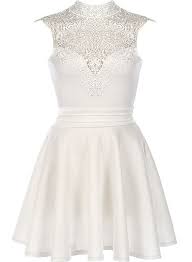 Limitless Lace Dress Features A Delicate Lace Stand Up Collar And Beautifully Crafted Croche Short White Cocktail Dresses Cocktail Dress Lace Lace White Dress