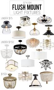 Stylish Collection Of Flush Mount Light Fixtures Life On Virginia Street