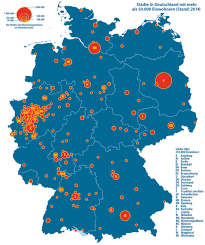 Animation zeigt zweiten weltkrieg im zeitraffer. File Karte Deutschland Stadte Uber 50000 Einwohner Png Wikipedia