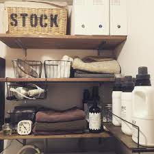 団地インテリアのdiy実例 アイデア特集 賃貸でもおしゃれなお部屋にしよう folk お風呂 インテリア 賃貸 収納 団地インテリア