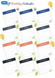 Free Staff Birthday Calendar Template Pdf Word Doc Excel Apple Mac Pages Apple Numbers Birthday Calendar Calendar Calendar Template