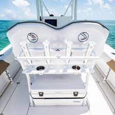 245cc Helm Leaning Post W Rod Holders Cooler Center Console Fishing Boats Center Console Boats Led Navigation Lights