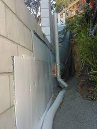 Behind Retaining Walls Here We See Down Pipes Ready For Future Connection To Gutters And In Ground Drains Sleeve How To Level Ground Retaining Wall Drainage