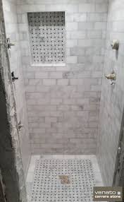 Carrara Venato Shower With Dogbone Basketweave Shower Floor Basket Weave Tile Bathroom Shower Tile