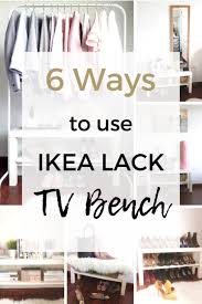 6 Ways To Use The Ikea Lack Tv Bench Like A Boss Tv Bench Ikea Lack Ikea Lack Tv Stand