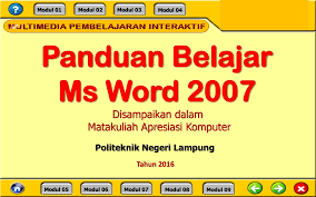 Panduan Belajar Ms Word Ppt Download