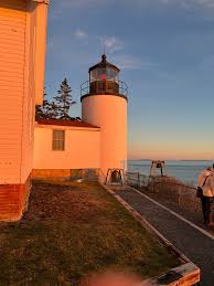 Last light of 2024 at Bass Harbor Headlight Maine USA