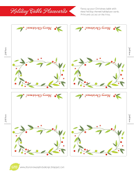 Free Printable Lemon Squeezy Day 12 Place Cards Free Place Card Template Printable Place Cards Templates Christmas Card Templates Free