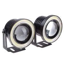Since the switch will be on the dash and the fog lights at the front of the car, the only location decision to be made concerns the relay. Pivalo Pv35fp2 3 5 10w Led Fog Light Flood Beam Universal Projector Lamp With White Halo Angel Eye Rings Daytime Running Lamps For Cars 2 Pieces White Amazon In Car Motorbike