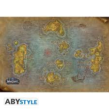 World Of Warcraft Poster Carte 91 5 X 61 Cm World Of Warcraft Decoration Murale Parement Mural