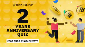 Binance P2p 2nd Anniversary Quiz Ft 2 000 Busd In Prizes Binance Blog