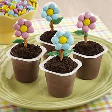 Flower Pot Pudding Cups Recipe Kid Desserts Pudding Cups Edible Crafts