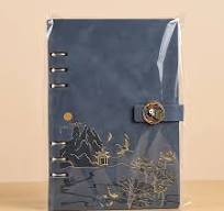 1 PU Leather Color-Changing Cover Spiral Notebook, A5 Work Diary with * Replaceable Pages * * Logo, Daily Planner, School Book, Fashionable, Stylish Design, Magnetic Clip, Premium Material, Suitable ...