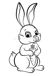 The best free, printable animal coloring pages! Coloring Pages Animals Little Cute Rabbit Stock Vector Illustration Of Isolated Hare 71205027