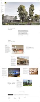 clean open blog layout style subtle hover effect retracting menu rlc architecture group http www rlc ch rlc gruppe website design design projects