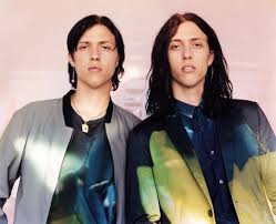Wyatt And Fletcher Shears Of Band The Garden In The Vivid New Pixelated Flower Print All The Young Dudes Hugo Hugo Boss