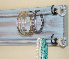 Supplies needed to make your own easy bracelet gift: Jewelry Holder Organizer Bracelet Holder Rack Headband Wall Hanging Necklace Holder Bracelet Organizer Jewelry Holder Organizer Diy Jewelry Holder