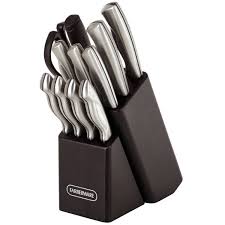 Cutlery set online at macys.com. 22 Piece Stainless Steel Knife Set W Storage Block Cutting Mats Farberware New Ebay