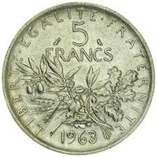La valeur numismatique (collection) est toute relative pour les pièces hercule 50f. Cours Et Meilleur Prix Piece D Argent 5 Francs Semeuse 1959 1969