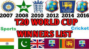 T20 world cup 2021 is very near and you can get the world cup live score and streaming from different channels. Icc T20 World Cup Winners List T20 All Champions Team Twenty20 Winners List 2018 Youtube