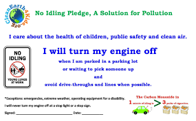 Dec 28, 2015 · i have a job (insurance adjuster) that requires me to sit in my vehicle with the engine running at idle with the ac on. Team 3 No Idling Protect Clean Air School Resource Packet Cleanearth4kids