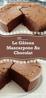 Le Gateau Mascarpone Au Chocolat 99 Cuisine Dessert Chocolat Desserts Almond Cakes