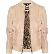 Dolce Gabbana Leather Jacket 885 Liked On Polyvore Featuring Outerwear Jackets Tops Coats Real Leather Jacket Dolce And Gabbana Beige Leather Jacket